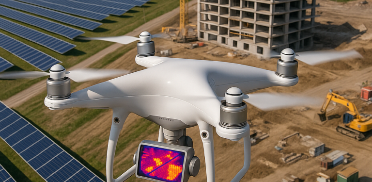 How Drone Thermal Inspections are Transforming the Construction and Solar Industries